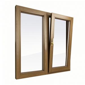 Пластиковое окно двухстворчатое Citylux 70 мм 1 камерный стеклопакет ламинированное в массе энергосберегающее