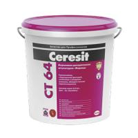Ceresit CT 64, Акриловая декоративная штукатурка «короед» база, 25кг (2,0мм)